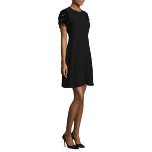Kate Spade New York NWT Fringe Black Sequin Dress Womens Swing LBD 00